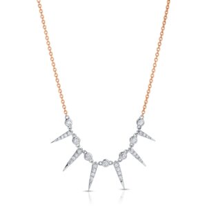 Round Cut Diamond Motif Pendant