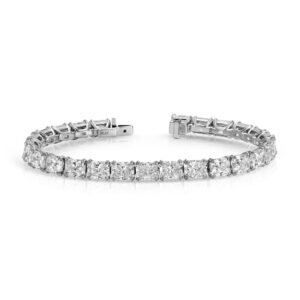 East West Set Radiant Cut Diamond Tennis Bracelet – 26.26 ct.