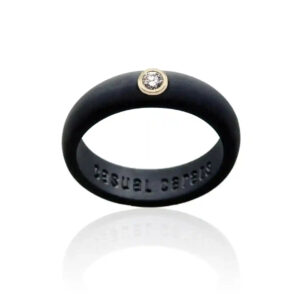 Black Diamond Silicone Ring