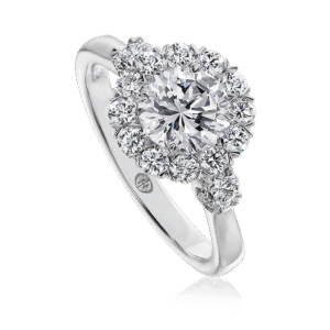 Crisscut® Round Diamond Halo Ring