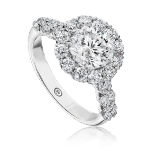 Crisscut® Round Diamond Halo Ring