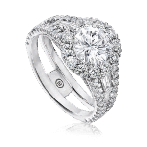 Crisscut® Round Diamond Halo Ring