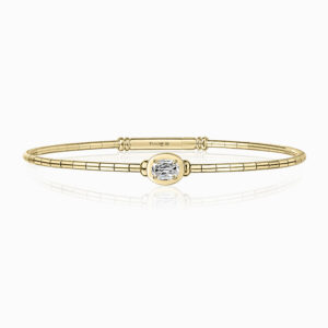 Love Luxe L’Amour Crisscut® Oval Diamond Cuff Bracelet