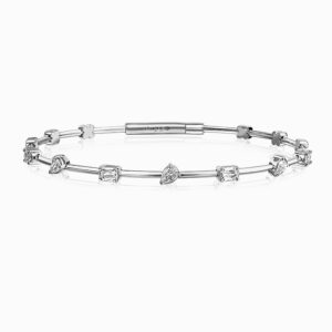 Love Luxe L’Amour Crisscut® Multi-Shape Diamond Memory Cuff Bracelet
