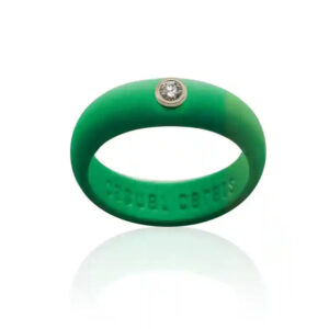 Kelly Green Diamond Silicone Ring