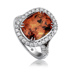 Mandarin Garnet Statement Ring