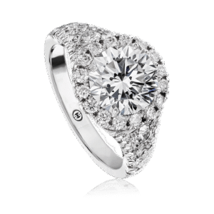 Crisscut® Round Diamond Halo Ring