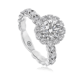 Crisscut® Round Diamond Halo Ring