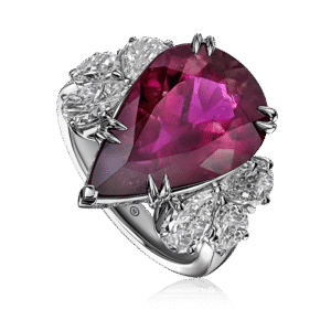 Rubellite Statement Ring