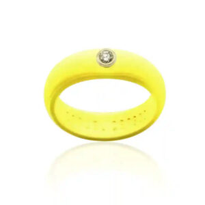 Lemon Diamond Silicone Ring