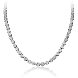 L’Amour Crisscut® Oval Diamond Tennis Necklace