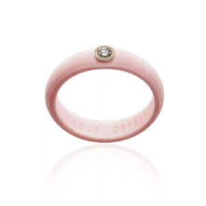 Sakura Pink Diamond Silicone Ring