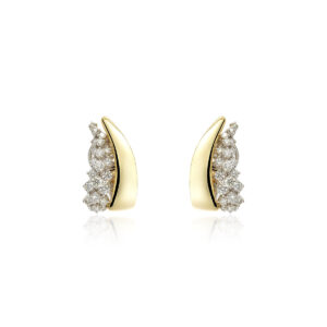 Golden Strada Clip Earrings