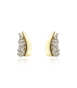 Golden Strada Clip Earrings