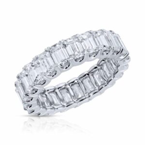 Emerald Cut Diamond Eternity Band Ring – 5.78 ct.