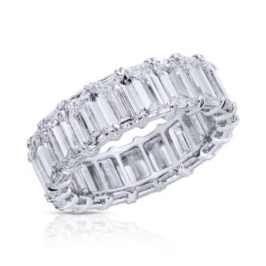Emerald Cut Diamond Eternity Band Ring – 6.49 ct.