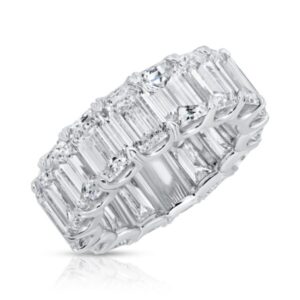 Emerald Cut Diamond Eternity Band Ring – 16.27 ct.