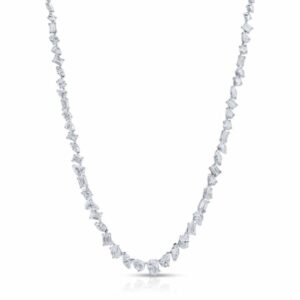 Multi Fancy-Cut Diamond Necklace