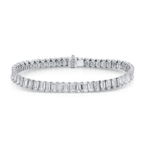 Emerald Cut Diamond Tennis Bracelet – 20.32 ct.