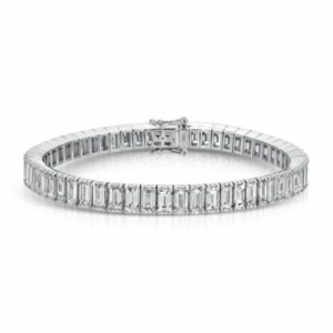 Baguette Cut Diamond Tennis Bracelet – 15.22 ct.