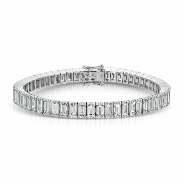 Baguette Cut Diamond Tennis Bracelet – 15.22 ct.