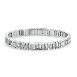 Channel Set Baguette Cut Diamond Tennis Bracelet – 15.70 ct.