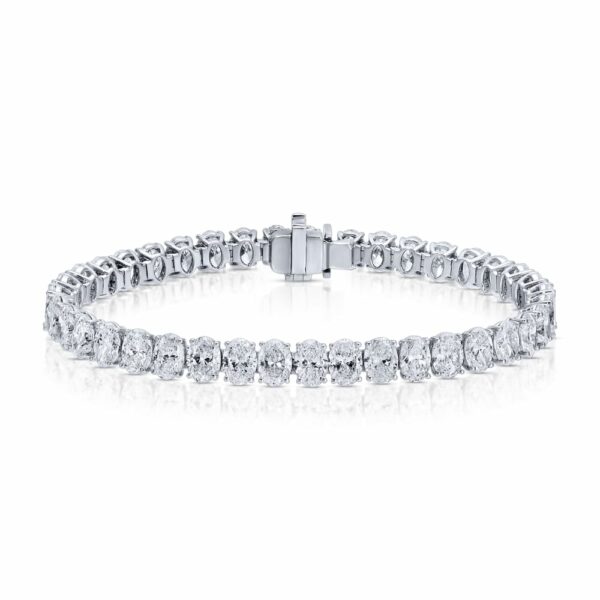 Oval Cut Diamond Tennis Bracelet – 19.92 ct.