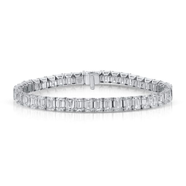 Emerald Cut Diamond Tennis Bracelet – 31.06 ct.