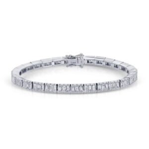 Baguette Cut Diamond Tennis Bracelet – 8.14 ct.