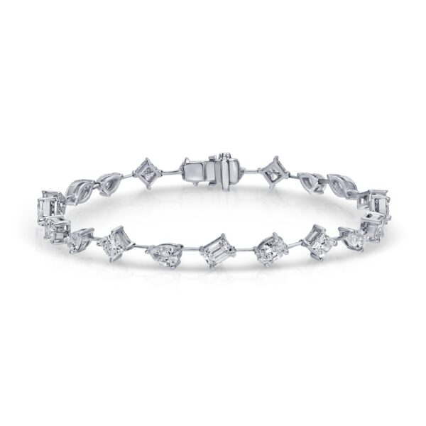 Mix Fancy Cut Diamond Tennis Bracelet