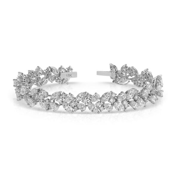 Mix Cut Diamond Tennis Bracelet