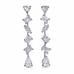 Mixed Fancy Cut Diamond Earrings