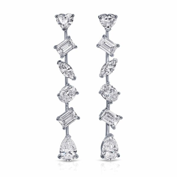 Mixed Fancy Cut Diamond Earrings