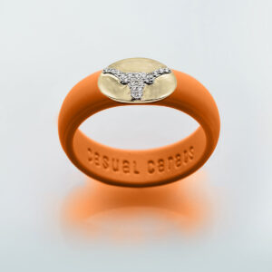 Diamond Texas Longhorn Ring