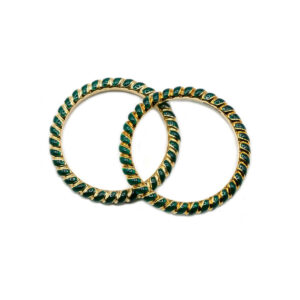 Emerald Green Ceramic Twist Ring