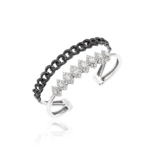 Black Strada Bangle Bracelet