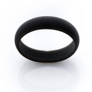 Black Men's Classic Silicone Ring