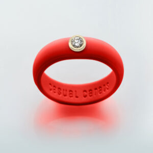 Cherry Diamond Silicone Ring