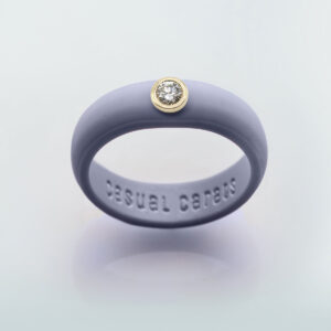 Lavender Diamond Silicone Ring