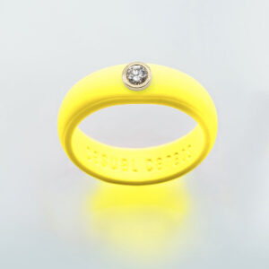 Lemon Diamond Silicone Ring
