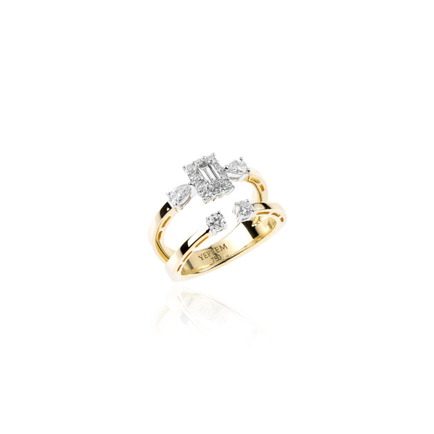 Golden Strada Stackable Ring