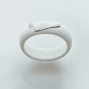 Sterling Silver Golf Club Silicone Ring