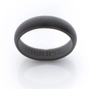Stone Gray Men's Classic Silicone Ring