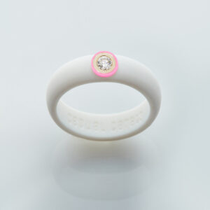 14K Bubble Gum Ceramic Bezel