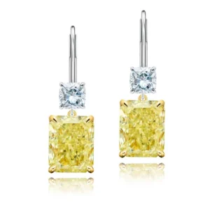 JB Star Fancy Yellow Diamond Drop Earrings 1199-147
