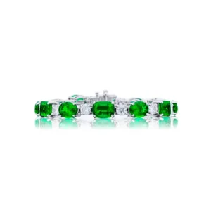 JB Star Emerald And Diamond Bracelet 3267-004