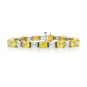 JB Star Fancy Yellow Diamond Bracelet 3618-002