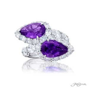 JB Star Pear-Shaped Purple Sapphires Ring 7588-001