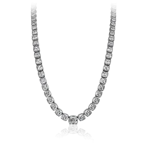 Crisscut New York Crisscut® Cushion Diamond Tennis Necklace