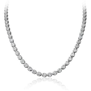 Crisscut New York L’Amour Crisscut® Oval Diamond Tennis Necklace